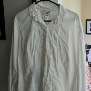 White button down talbots stretch